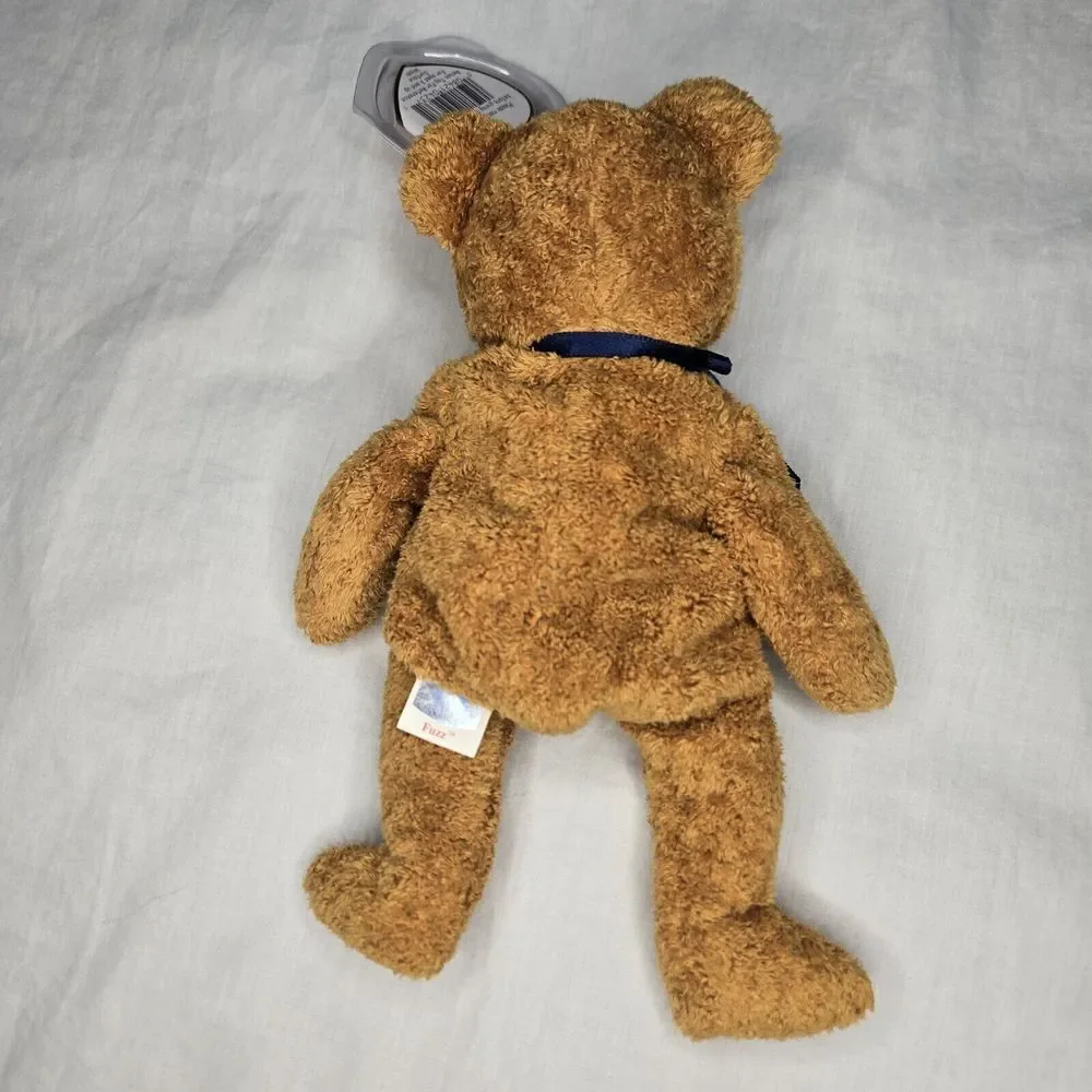 Ty Beanie Babies ‎ FUZZ the BEAR Stuffed Animal 1999
